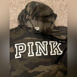 Victoria's Secret Camouflage Hoodie - Black and Brown